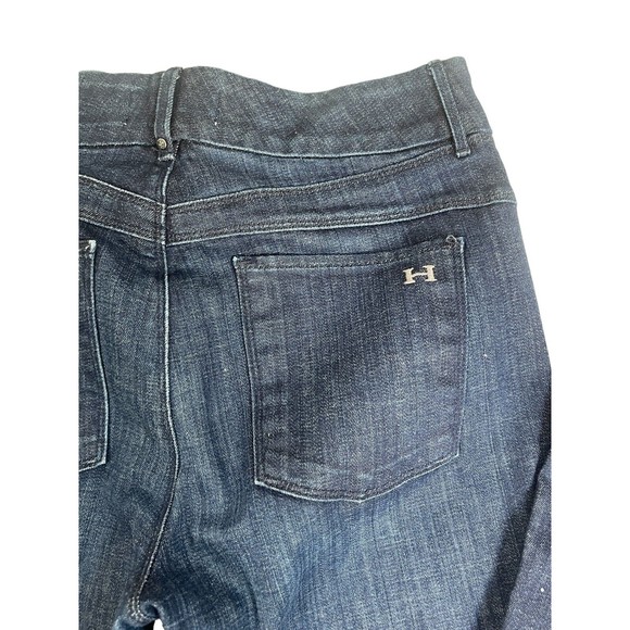 HABITUAL Boot Wide Leg Dark Wash Jeans Size 28 Bohemian 70’s - Picture 10 of 16